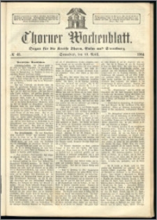 Thorner Wochenblatt 1864, No. 48 + Beilage