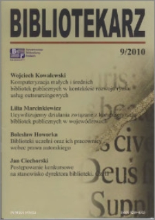 Bibliotekarz 2010, nr 9