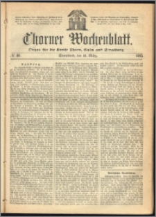 Thorner Wochenblatt 1865, No. 40 + Beilage