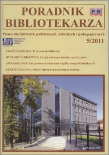 Poradnik Bibliotekarza 2011, nr 5