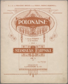 Polonaise pour piano a 2 mains : op. 5.