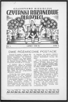 Czytanki Różańcowe dla Dzieci 1938, R. I, nr 7