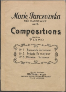 Compositions pour piano : op. 6