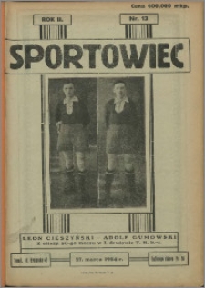 Sportowiec 1924, R. 2 nr 13