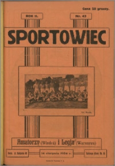 Sportowiec 1924, R. 2 nr 43