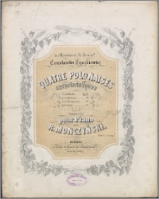 Quatre polonaises caracteristiques : pour piano. Op. 31 [No.] 1, la Plainte