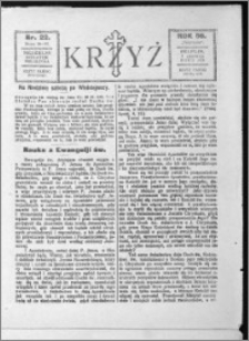 Krzyż, R. 56 (1924), nr 22