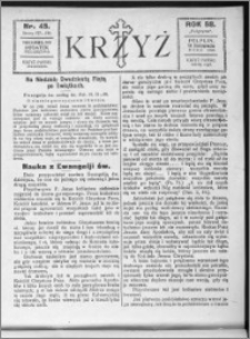 Krzyż, R. 58 (1926), nr 45