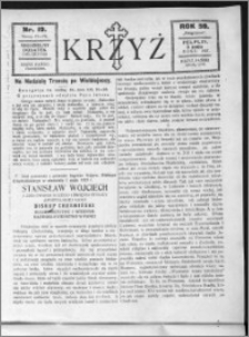 Krzyż, R. 59 (1927), nr 19