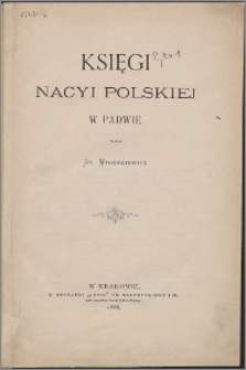 Księgi nacji polskiej w Padwie