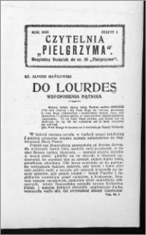 Czytelnia Pielgrzyma, R. 62 (1930), z. 1
