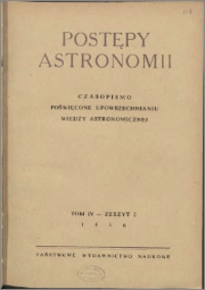 Postępy Astronomii 1956, T. 4 z. 2