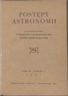 Postępy Astronomii 1961, T. 9 z. 3