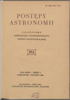 Postępy Astronomii 1980, T. 28 z. 4