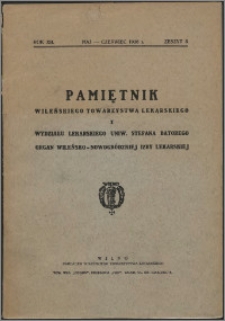 Pamiętnik Wileńskiego Towarzystwa Lekarskiego 1936, R. 12 z. 3