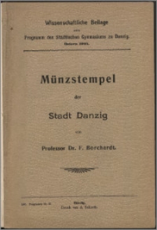 Münzstempel der Stadt Danzig