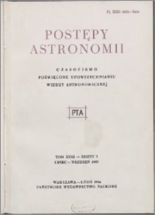 Postępy Astronomii 1983, T. 31 z. 3