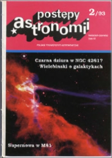 Postępy Astronomii 1993, T. 41 z. 2