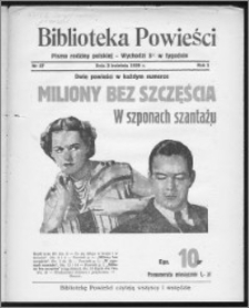 Biblioteka Powieści 1939, R. 1, nr 27