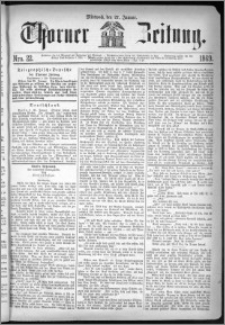 Thorner Zeitung 1869, No. 22 + Extra Beilage