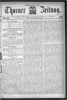 Thorner Zeitung 1869, No. 143 + Beilagenwerbung