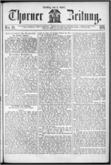 Thorner Zeitung 1871, Nro. 81