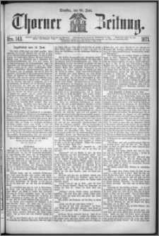 Thorner Zeitung 1871, Nro. 143