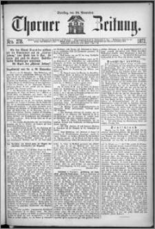 Thorner Zeitung 1872, Nro. 278