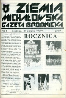 Ziemia Michałowska : Gazeta Brodnicka R. 1990, Nr 8 (8)