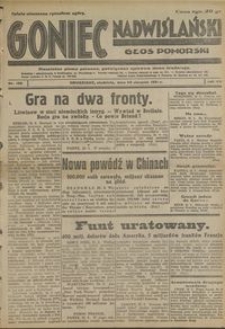 Goniec Nadwislański : Głos Pomorski : niezalezne pismo poranne poświęcone sprawom stanu średniego : 1931.08.30, R. 7 nr 199