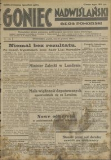 Goniec Nadwislański : Głos Pomorski : niezależne pismo poranne poświęcone sprawom stanu średniego : 1931.12.11, R. 7 nr 286