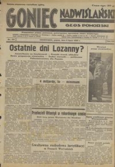 Goniec Nadwiślański : Głos Pomorski : niezależne pismo poranne poświęcone sprawom stanu średniego : 1932.07.08, R. 8 nr 154