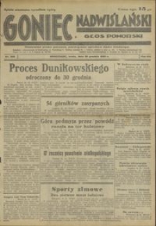 Goniec Nadwiślański : Głos Pomorski : niezależne pismo poranne poświęcone sprawom stanu średniego : 1932.12.28. R. 8 nr 298