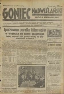 Goniec Nadwiślański : Głos Pomorski : niezależne pismo poranne poświęcone sprawom stanu średniego : 1935.04.10, R. 11 nr 84