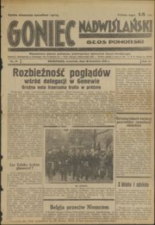 Goniec Nadwiślański : Głos Pomorski : niezależne pismo poranne poświęcone sprawom stanu średniego : 1935.04.18, R. 11 nr 91