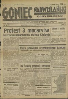 Goniec Nadwiślański : Głos Pomorski : niezaeżne pismo poranne poświęcone sprawom stanu średniego : 1935.04.27, R. 11 nr 98