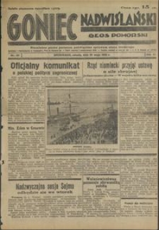 Goniec Nadwiślański : Głos Pomorski : niezależne pismo poranne poświęcone sprawom stanu średniego : 1935.05.25, R. 11 nr 121
