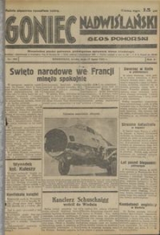 Goniec Nadwiślański : Głos Pomorski : niezależne pismo poranne poświęcone sprawom stanu średniego : 1935.07.17, R. 11 nr 162