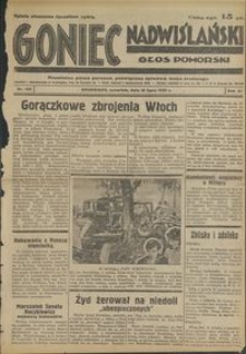 Goniec Nadwiślański : Głos Pomorski : niezależne pismo poranne poświęcone sprawom stanu średniego :1935.07.18, R. 11 nr 163