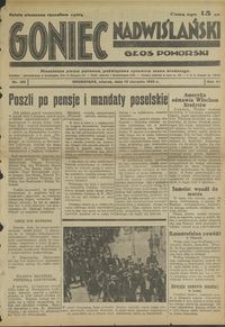 Goniec Nadwiślański : Głos Pomorski : niezależne pismo poranne poświęcone sprawom stanu średniego : 1935.08.13, R. 11 nr 185