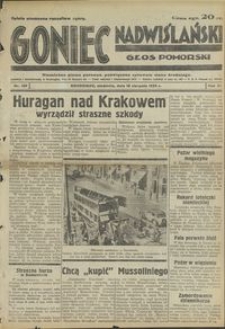 Goniec Nadwiślański : Głos Pomorski : niezależne pismo poranne poświęcone sprawom stanu średniego : 1935.08.18, R. 11 nr 189