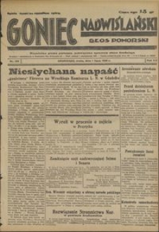 Goniec Nadwiślański : Głos Pomorski : niezależne pismo poranne poświęcone sprawom stanu średniego :1936.07.01, R. 12 nr 150