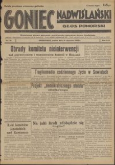 Goniec Nadwiślański : Głos Pomorski : niezależne pismo poranne poświęcone sprawom stanu średniego : 1938.01.14, R. 14 nr 10