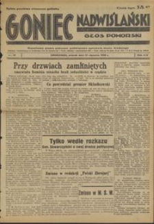 Goniec Nadwiślański : Głos Pomorski : niezależne pismo poranne poświęcone sprawom stanu średniego : 1938.01.25, R. 14 nr 19