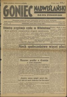 Goniec Nadwiślański : Głos Pomorski : niezależne pismo poranne poświęcone sprawom stanu średniego : 1938.02.11, R. 14 nr 33