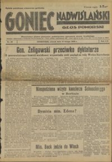 Goniec Nadwiślański : Głos Pomorski : niezależne pismo poranne poświęcone sprawom stanu średniego : 1938.02.15, R. 14 nr 36