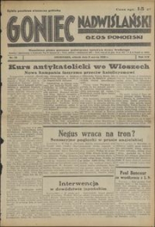 Goniec Nadwiślański : Głos Pomorski : niezależne pismo poranne poświęcone sprawom stanu średniego : 1938.03.08, R. 14 nr 55