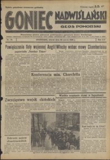 Goniec Nadwiślański : Głos Pomorski : niezależne pismo poranne poświęcone sprawom stanu średniego : 1938.03.29, R. 14 nr 73