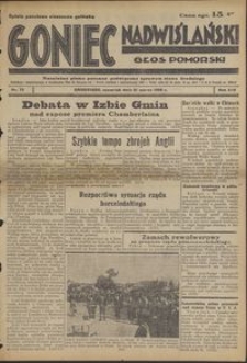 Goniec Nadwislanski : Głos Pomorski : niezależne pismo poranne poświęcone sprawom stanu średniego : 1938.03.31, R. 14 nr 75