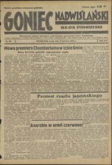 Goniec Nadwiślański : Głos Pomorski : niezależne pismo poranne poświęcone sprawom stanu średniego : 1938.04.06 R. 14 nr 80